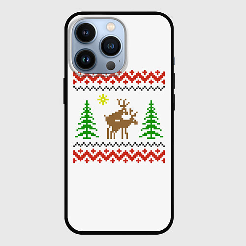 Чехол iPhone 13 Pro Олени sexy / 3D-Черный – фото 1