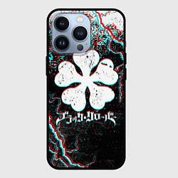 Чехол для iPhone 13 Pro BLACK CLOVER GLITCHF FLASHES, цвет: 3D-черный