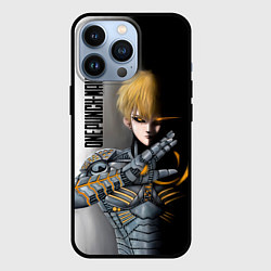 Чехол для iPhone 13 Pro Металлическое тело Геноса One Punch-Man, цвет: 3D-черный