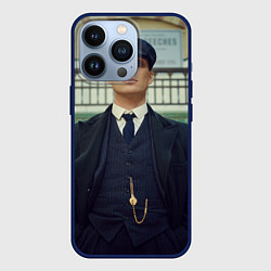 Чехол для iPhone 13 Pro Томас Шелби позирует, цвет: 3D-тёмно-синий