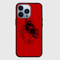 Чехол для iPhone 13 Pro БЕРСЕРК КАСКА И БЕХЕЛИТ КРАСНЫЙ, цвет: 3D-черный