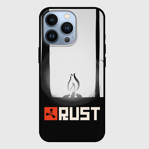 Чехол iPhone 13 Pro Огонёк из Раста / 3D-Черный – фото 1