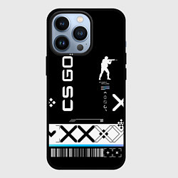 Чехол для iPhone 13 Pro Поток информации СS:GO, цвет: 3D-черный