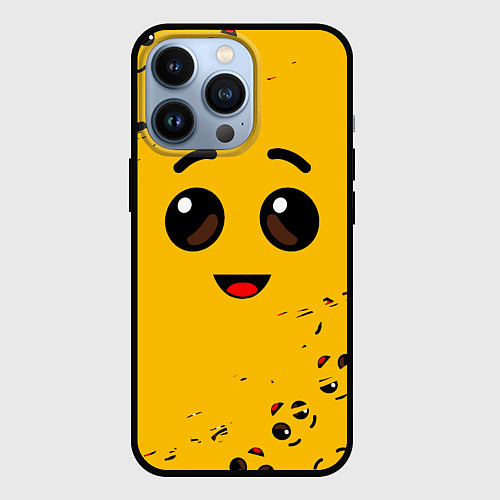 Чехол iPhone 13 Pro FORTNITE BANANA FACE ФОРТНАЙТ БАНАН / 3D-Черный – фото 1