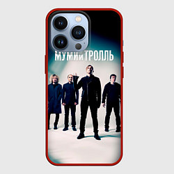Чехол для iPhone 13 Pro Состав группы Мумий Тролль, цвет: 3D-красный