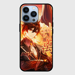 Чехол для iPhone 13 Pro Genshin Impact: Zhongli, цвет: 3D-черный