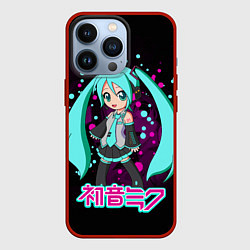 Чехол для iPhone 13 Pro Мику Хацунэ, Hatsune Miku, цвет: 3D-красный