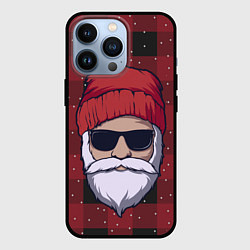 Чехол для iPhone 13 Pro SANTA HIPSTER САНТА ХИПСТЕР, цвет: 3D-черный