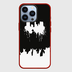 Чехол для iPhone 13 Pro Black sity Город тьмы ART 2, цвет: 3D-красный