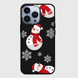 Чехол для iPhone 13 Pro Снеговик!, цвет: 3D-черный