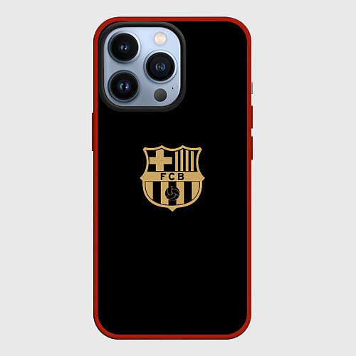 Чехол iPhone 13 Pro Golden Barca / 3D-Красный – фото 1