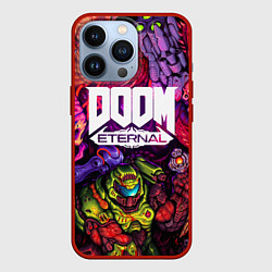 Чехол для iPhone 13 Pro DOOM ETERNAL ПАЛАЧ РОКА DOOM SLAYER, цвет: 3D-красный