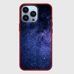 Чехол для iPhone 13 Pro Night sky, цвет: 3D-красный