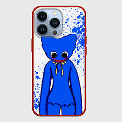 Чехол для iPhone 13 Pro POPPY PLAYTIME BLUE ИГРА ПОППИ ПЛЕЙТАЙМ ХАГГИ ВАГГ, цвет: 3D-красный
