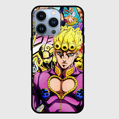 Чехол iPhone 13 Pro JoJos Bizarre Adventure - Джорно Джованна / 3D-Черный – фото 1