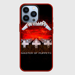 Чехол для iPhone 13 Pro Master of Puppets - Metallica, цвет: 3D-красный