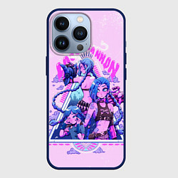 Чехол для iPhone 13 Pro Стадии Джинкс, цвет: 3D-тёмно-синий