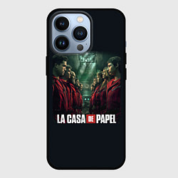 Чехол для iPhone 13 Pro ПЕРСОНАЖИ БУМАЖНЫЙ ДОМ - LA CASA DE PAPEL, цвет: 3D-черный