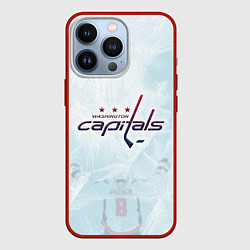 Чехол для iPhone 13 Pro Washington Capitals Ovi8 Ice theme, цвет: 3D-красный