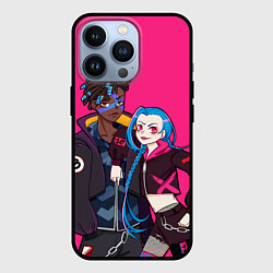 Чехол для iPhone 13 Pro Ekko and Jinx, цвет: 3D-черный