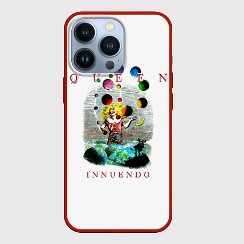 Чехол iPhone 13 Pro Innuendo - Queen / 3D-Красный – фото 1