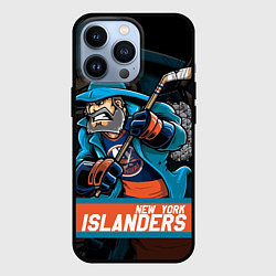 Чехол для iPhone 13 Pro Нью Йорк Айлендерс, цвет: 3D-черный