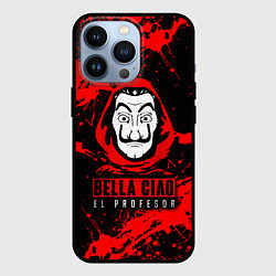 Чехол для iPhone 13 Pro БУМАЖНЫЙ ДОМ LA CASA DE PAPEL BELLA CIAO, цвет: 3D-черный