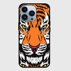 Чехол для iPhone 13 Pro ТИГР СИМВОЛ НОВОГО ГОДА 2022 TIGER, цвет: 3D-черный