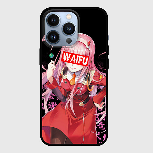 Чехол iPhone 13 Pro 02, ZERO TWO, DARLING IN THE FRANXX / 3D-Черный – фото 1