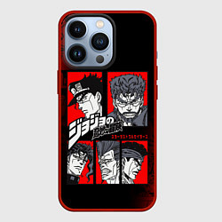 Чехол для iPhone 13 Pro JOJO BIZARRE ADVENTURE ДЖОДЖО АРТ, цвет: 3D-красный