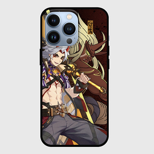 Чехол iPhone 13 Pro ДЕМОН АРАТАКИ ИТТО / 3D-Черный – фото 1