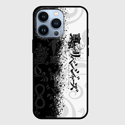 Чехол для iPhone 13 Pro ТОКИЙСКИЕ МСТИТЕЛИ ЛОГО ЧЁРНО БЕЛОЕ, цвет: 3D-черный