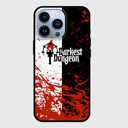Чехол для iPhone 13 Pro Darkest Dungeon DD Black White Logo, цвет: 3D-черный