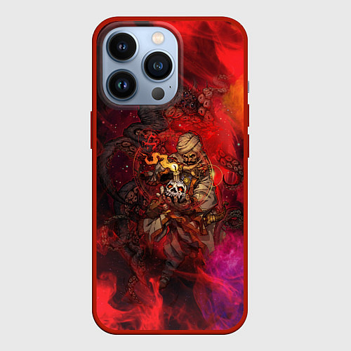 Чехол iPhone 13 Pro Darkest Dungeon Magic / 3D-Красный – фото 1