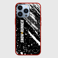 Чехол для iPhone 13 Pro SnowRunner Logo, цвет: 3D-красный