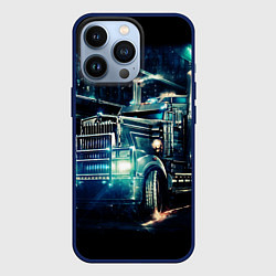Чехол для iPhone 13 Pro Американский Грузовик Дальнобой 2022, цвет: 3D-тёмно-синий