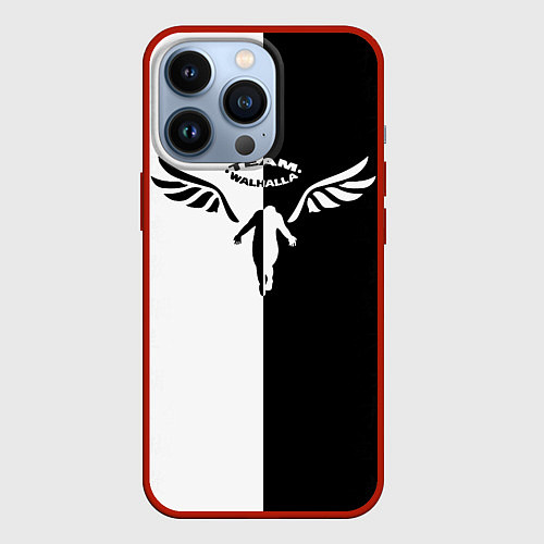 Чехол iPhone 13 Pro WALHALLA TEAM BLACK WHITE STYLE TOKYO REVENGERS / 3D-Красный – фото 1