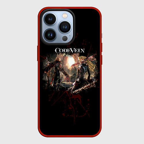 Чехол iPhone 13 Pro Code Vein - Вампиры / 3D-Красный – фото 1