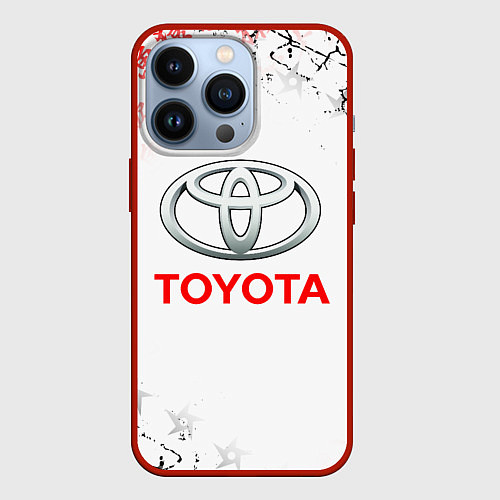 Чехол iPhone 13 Pro TOYOTA SAMURAI JAPAN AUTO / 3D-Красный – фото 1