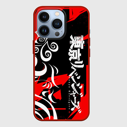 Чехол iPhone 13 Pro TOKYO REVENGERS ТОСВА RED VER / 3D-Красный – фото 1