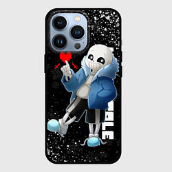 Чехол для iPhone 13 Pro НОВОГОДНИЙ САНС UNDERTALE НОВЫЙ ГОД, цвет: 3D-черный