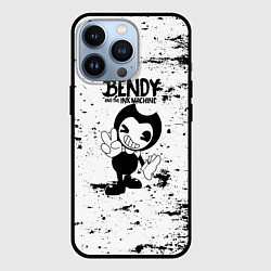 Чехол для iPhone 13 Pro Bendy and the ink machine - Black & White, цвет: 3D-черный