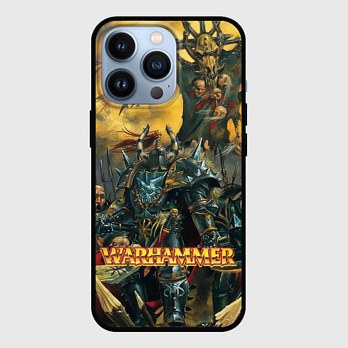 Чехол iPhone 13 Pro Warhammer old battle / 3D-Черный – фото 1