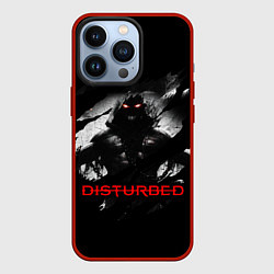 Чехол для iPhone 13 Pro DISTURBED THE GUY ЛИЦО ДЕМОНА, цвет: 3D-красный