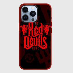 Чехол для iPhone 13 Pro МАНЧЕСТЕР ЮНАЙТЕД КРАСНЫЕ ДЬЯВОЛЫ RED DEVILS, цвет: 3D-красный