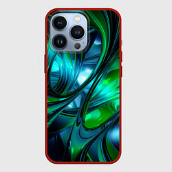 Чехол для iPhone 13 Pro Изумрудное настроение, цвет: 3D-красный