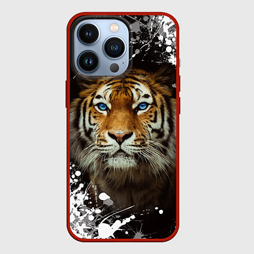 Чехол iPhone 13 Pro Год тигра2022 / 3D-Красный – фото 1