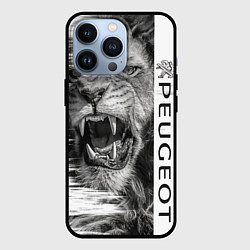 Чехол для iPhone 13 Pro Peugeotlion, цвет: 3D-черный