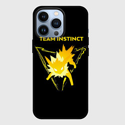 Чехол для iPhone 13 Pro Team Instinct - Pokemon GO, цвет: 3D-черный