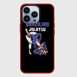 Чехол для iPhone 13 Pro BRAZILIAN JIU JITSU - BJJ, цвет: 3D-красный